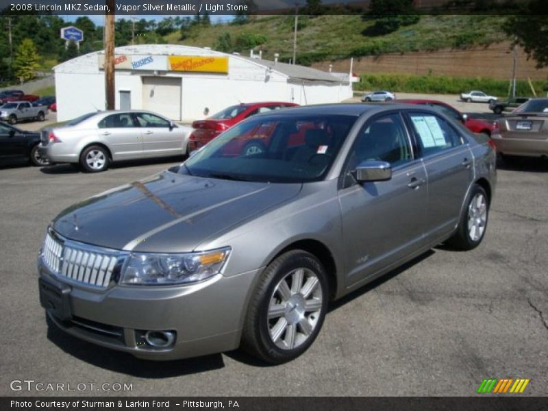 Vapor Silver Metallic / Light Stone 2008 Lincoln MKZ Sedan
