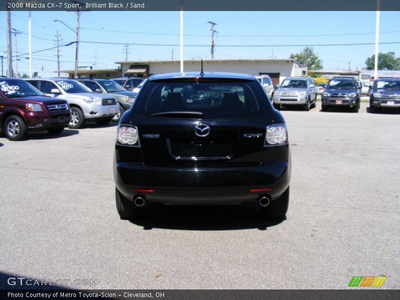 Brilliant Black / Sand 2008 Mazda CX-7 Sport