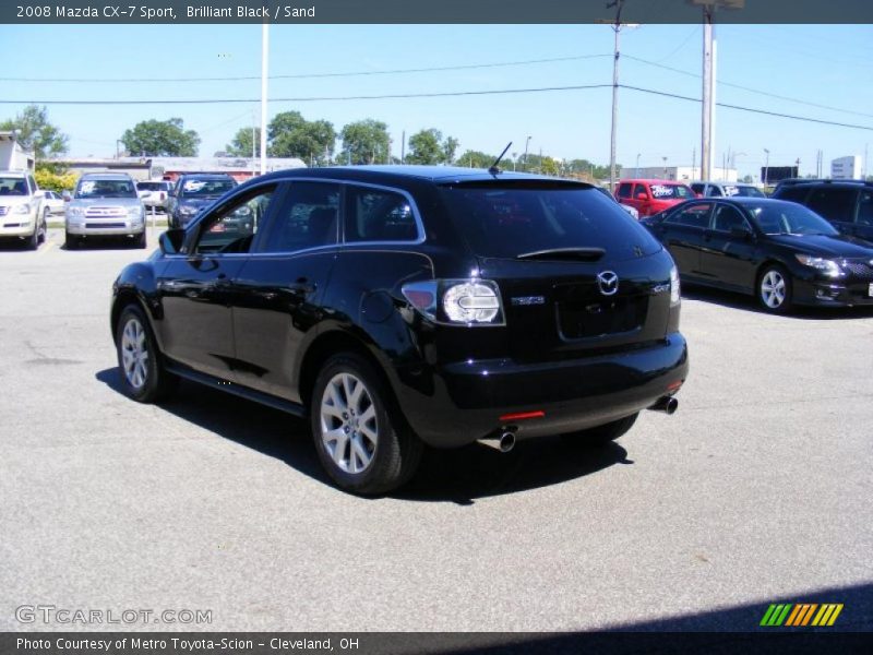 Brilliant Black / Sand 2008 Mazda CX-7 Sport