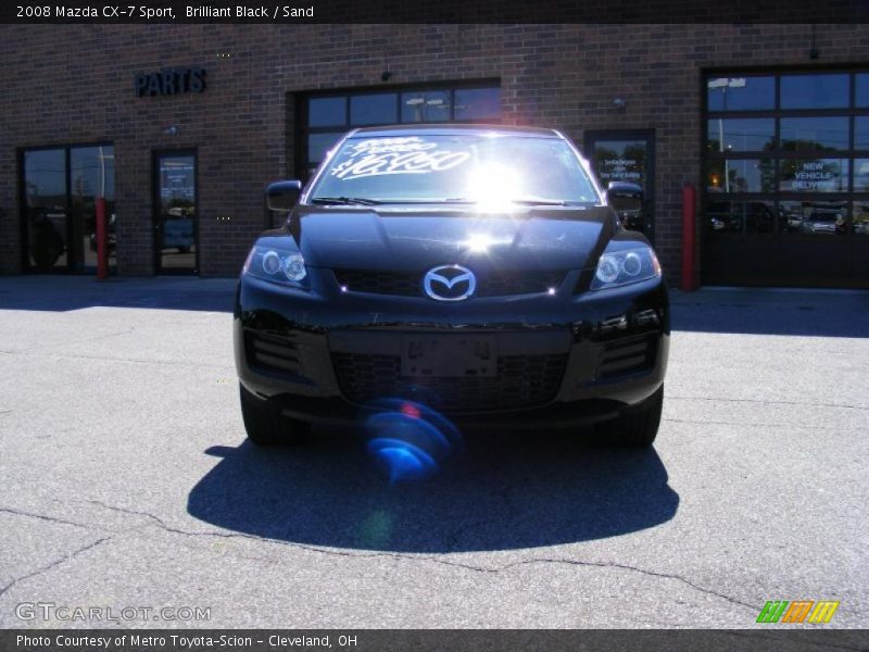 Brilliant Black / Sand 2008 Mazda CX-7 Sport