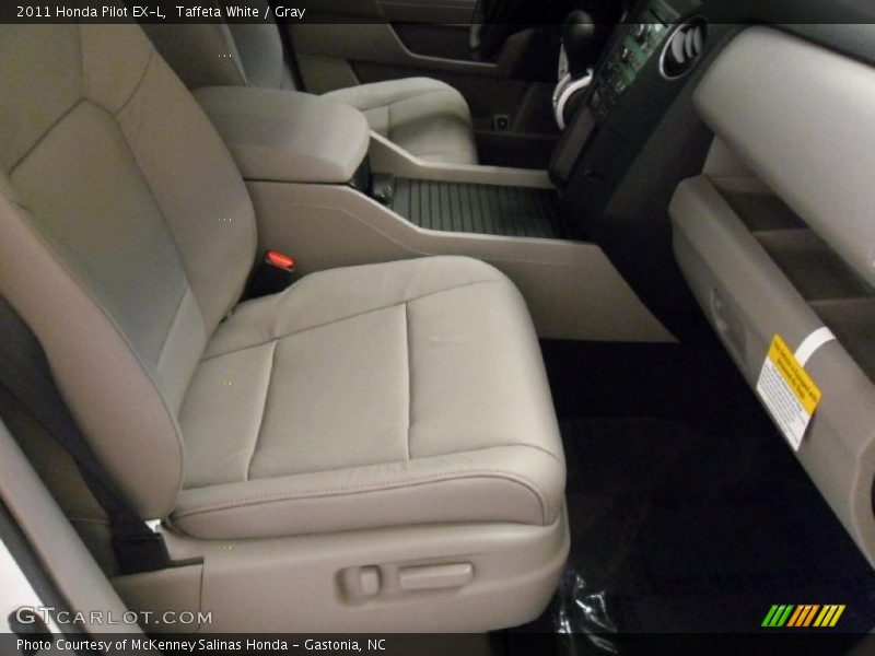 Taffeta White / Gray 2011 Honda Pilot EX-L
