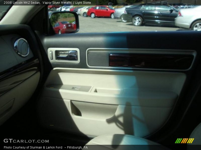 Vapor Silver Metallic / Light Stone 2008 Lincoln MKZ Sedan