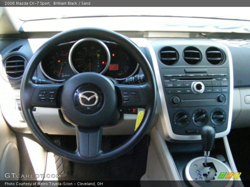 Brilliant Black / Sand 2008 Mazda CX-7 Sport