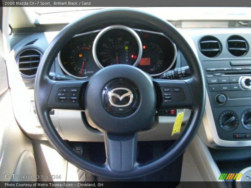 Brilliant Black / Sand 2008 Mazda CX-7 Sport