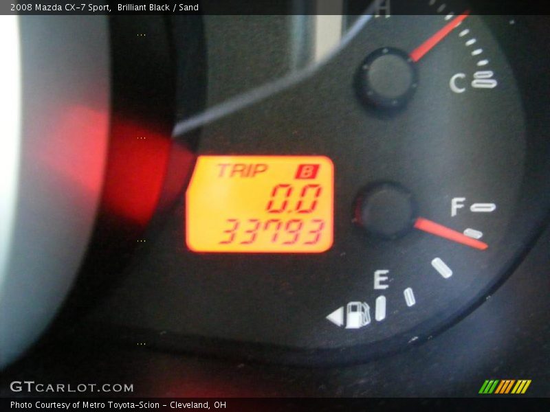 Brilliant Black / Sand 2008 Mazda CX-7 Sport