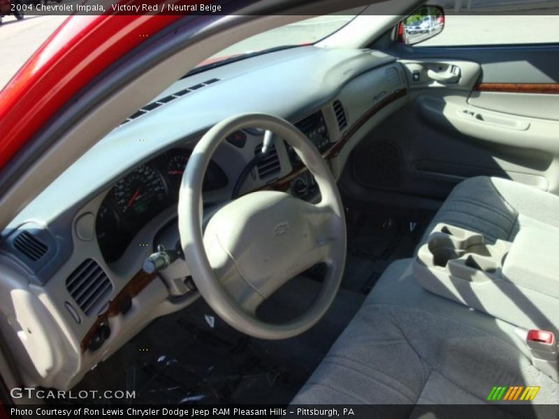 Victory Red / Neutral Beige 2004 Chevrolet Impala