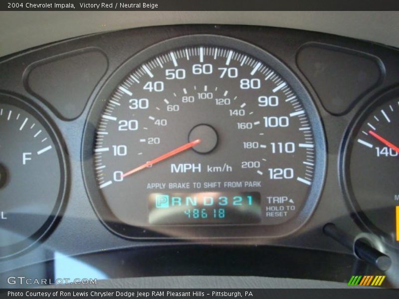Victory Red / Neutral Beige 2004 Chevrolet Impala