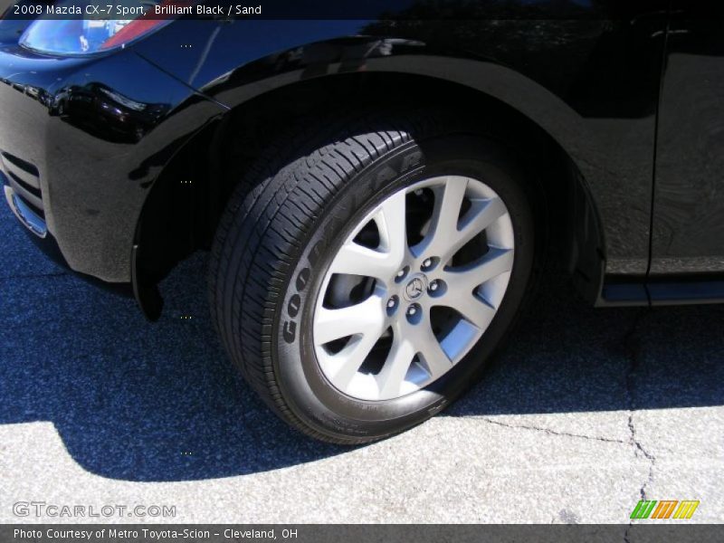 Brilliant Black / Sand 2008 Mazda CX-7 Sport