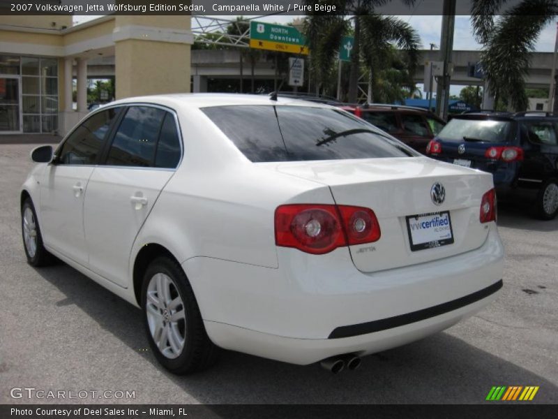 Campanella White / Pure Beige 2007 Volkswagen Jetta Wolfsburg Edition Sedan