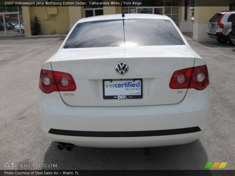 Campanella White / Pure Beige 2007 Volkswagen Jetta Wolfsburg Edition Sedan