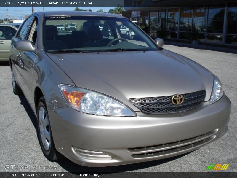 Desert Sand Mica / Taupe 2003 Toyota Camry LE
