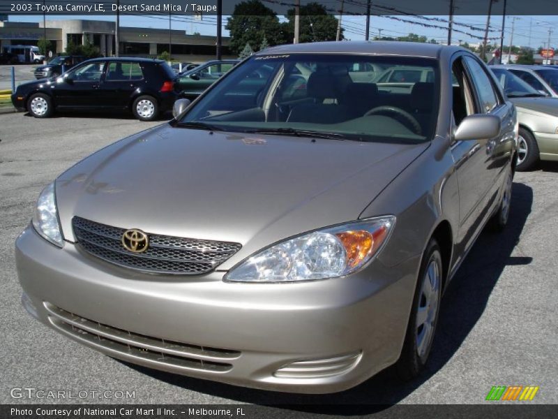 Desert Sand Mica / Taupe 2003 Toyota Camry LE