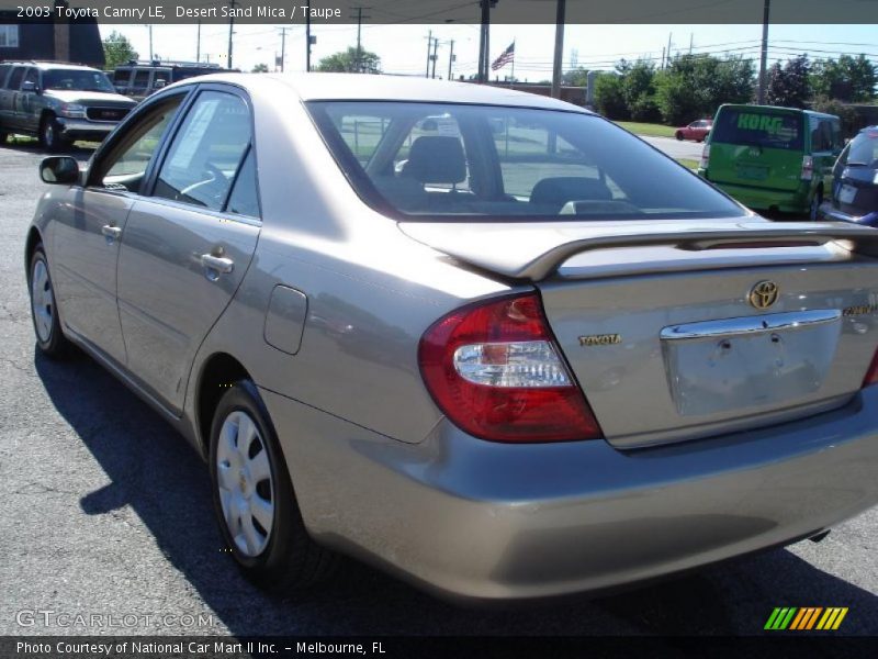 Desert Sand Mica / Taupe 2003 Toyota Camry LE