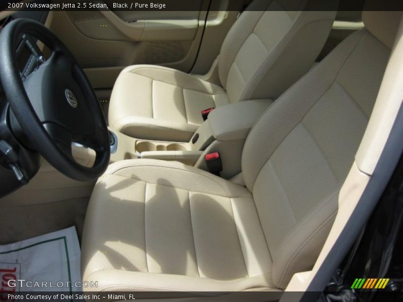 Black / Pure Beige 2007 Volkswagen Jetta 2.5 Sedan