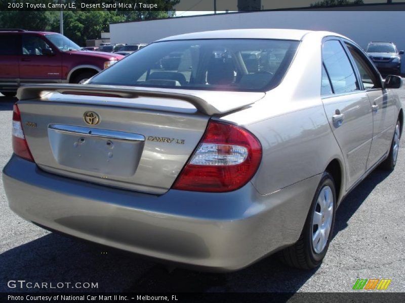 Desert Sand Mica / Taupe 2003 Toyota Camry LE