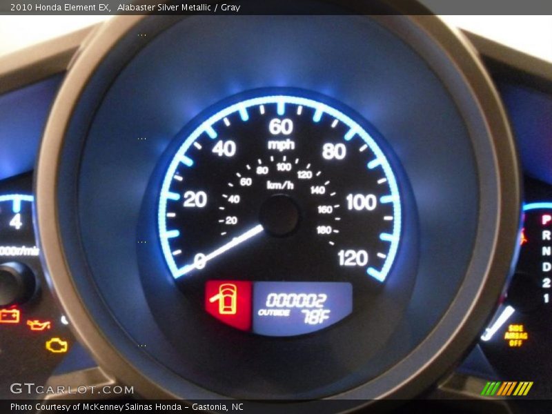 Alabaster Silver Metallic / Gray 2010 Honda Element EX