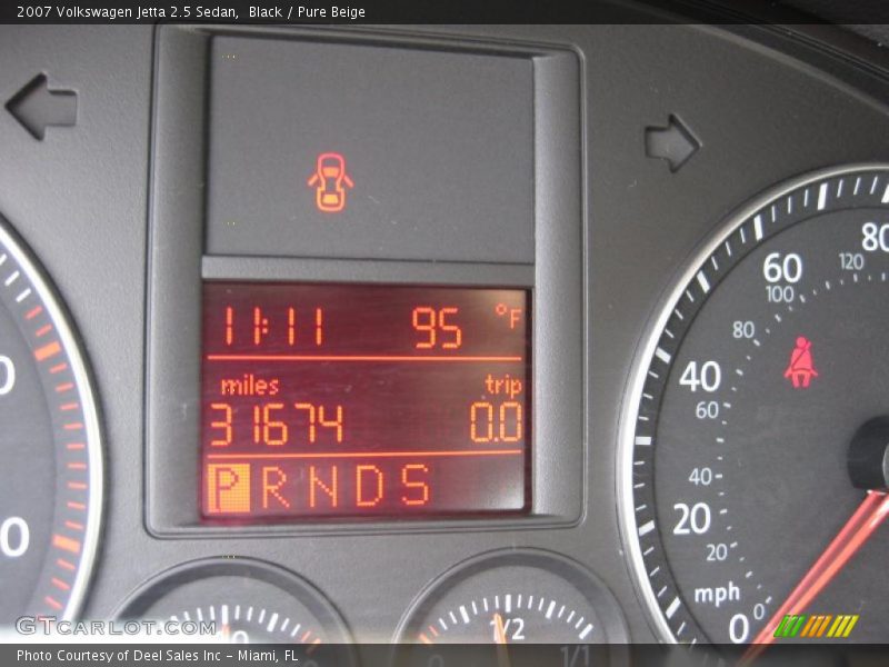 Black / Pure Beige 2007 Volkswagen Jetta 2.5 Sedan