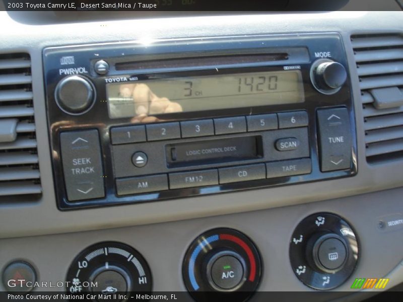 Desert Sand Mica / Taupe 2003 Toyota Camry LE