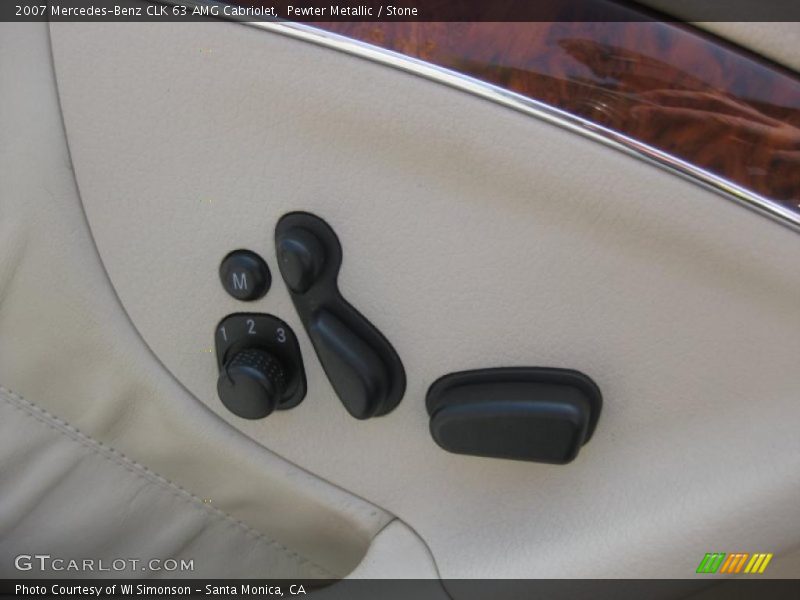 Pewter Metallic / Stone 2007 Mercedes-Benz CLK 63 AMG Cabriolet