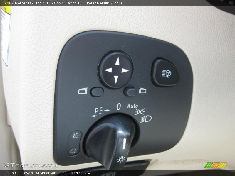 Pewter Metallic / Stone 2007 Mercedes-Benz CLK 63 AMG Cabriolet