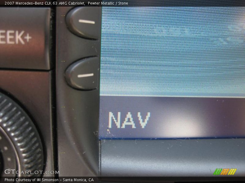 Pewter Metallic / Stone 2007 Mercedes-Benz CLK 63 AMG Cabriolet