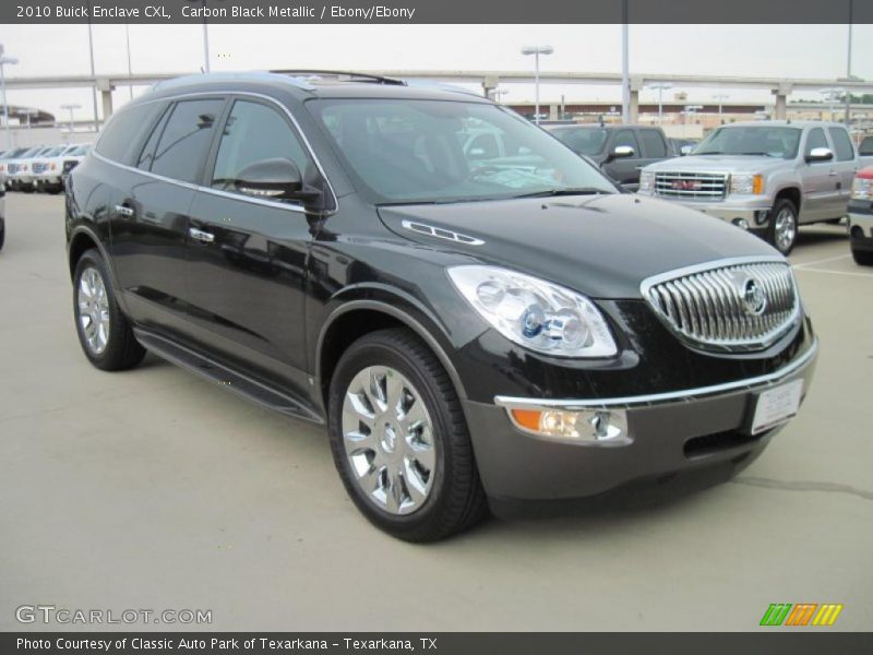 Carbon Black Metallic / Ebony/Ebony 2010 Buick Enclave CXL