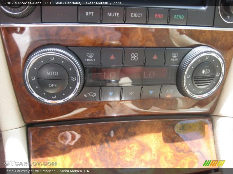 Pewter Metallic / Stone 2007 Mercedes-Benz CLK 63 AMG Cabriolet