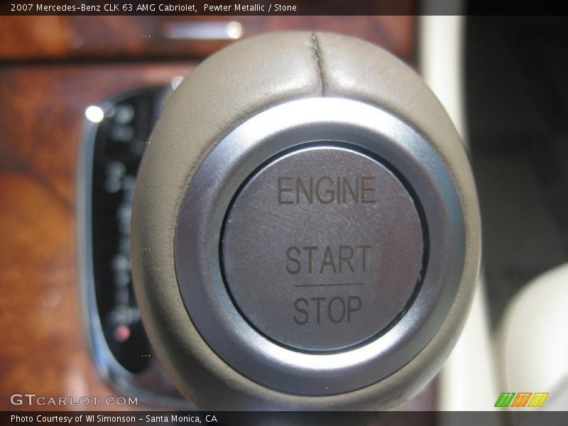 Pewter Metallic / Stone 2007 Mercedes-Benz CLK 63 AMG Cabriolet