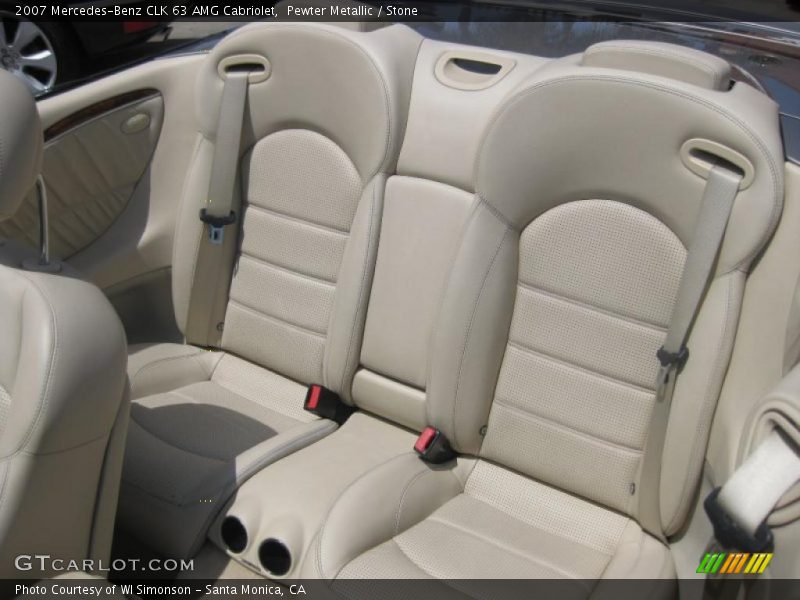 Pewter Metallic / Stone 2007 Mercedes-Benz CLK 63 AMG Cabriolet