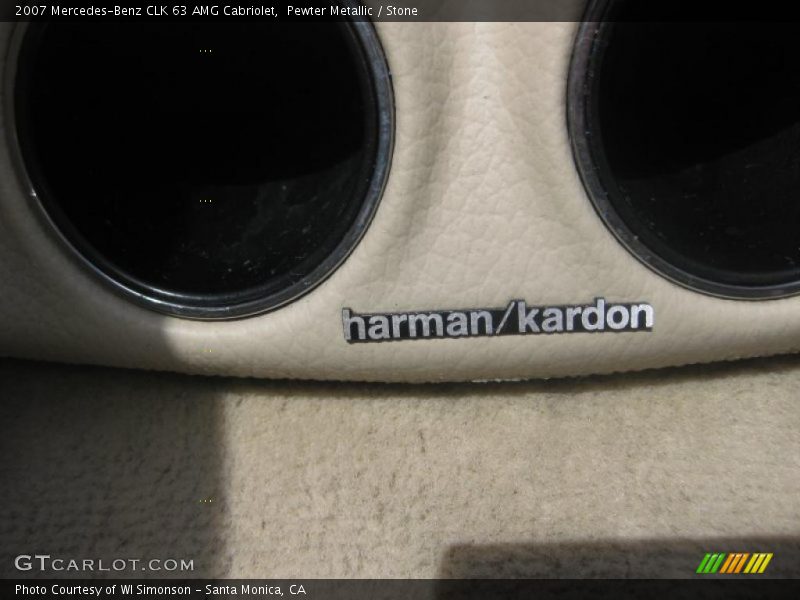 Pewter Metallic / Stone 2007 Mercedes-Benz CLK 63 AMG Cabriolet
