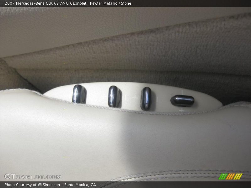 Pewter Metallic / Stone 2007 Mercedes-Benz CLK 63 AMG Cabriolet