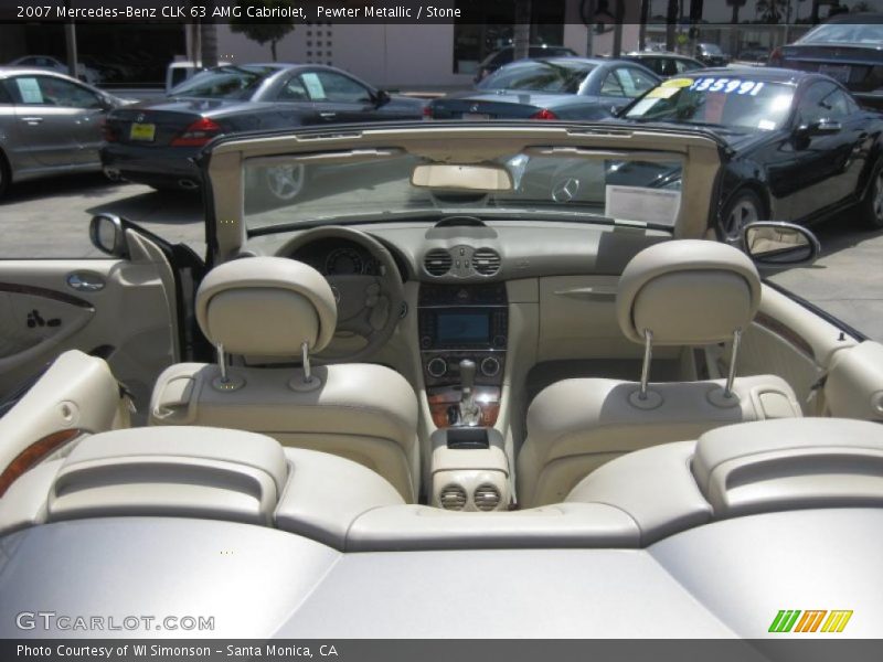 Pewter Metallic / Stone 2007 Mercedes-Benz CLK 63 AMG Cabriolet