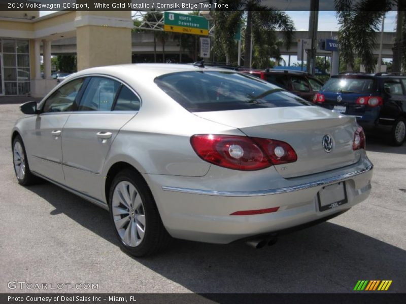 White Gold Metallic / Cornsilk Beige Two Tone 2010 Volkswagen CC Sport