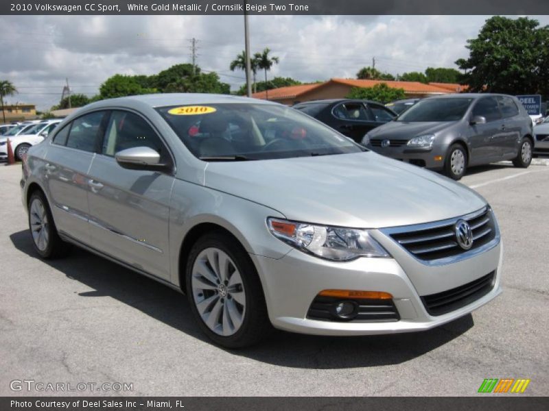 White Gold Metallic / Cornsilk Beige Two Tone 2010 Volkswagen CC Sport