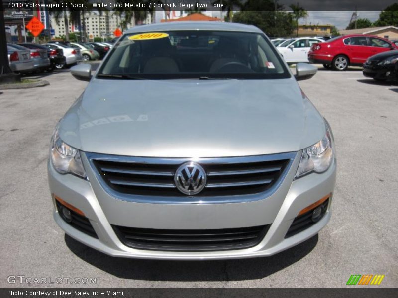 White Gold Metallic / Cornsilk Beige Two Tone 2010 Volkswagen CC Sport