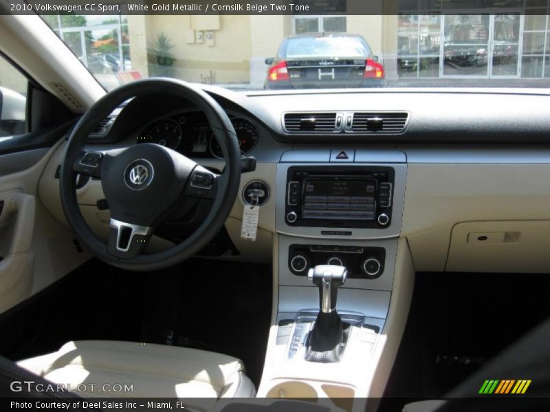 White Gold Metallic / Cornsilk Beige Two Tone 2010 Volkswagen CC Sport