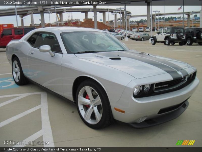 Bright Silver Metallic / Dark Slate Gray 2010 Dodge Challenger SRT8