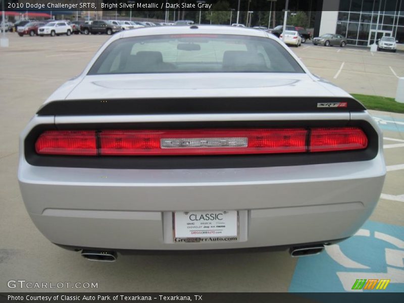 Bright Silver Metallic / Dark Slate Gray 2010 Dodge Challenger SRT8