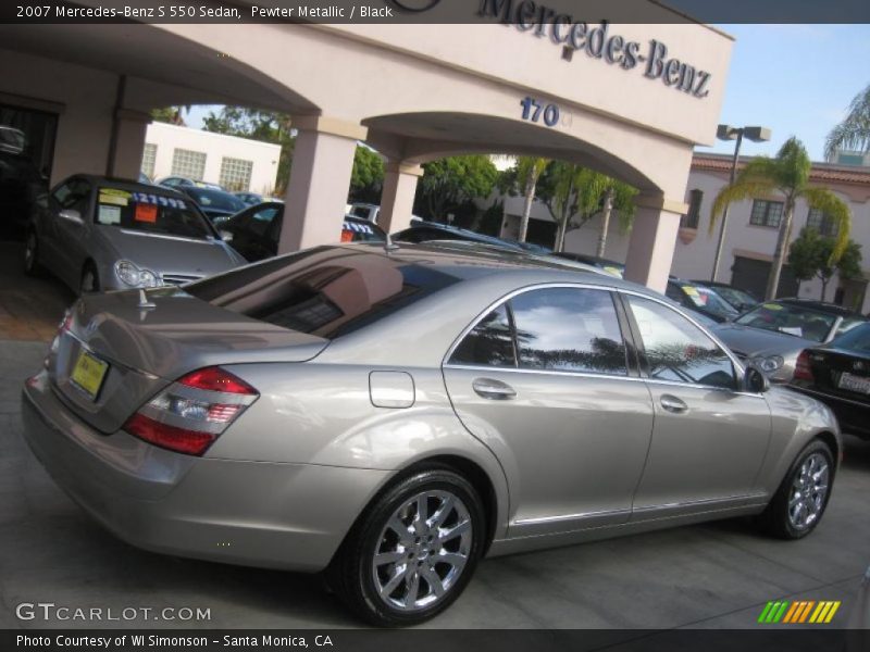 Pewter Metallic / Black 2007 Mercedes-Benz S 550 Sedan