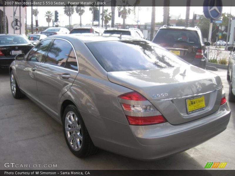 Pewter Metallic / Black 2007 Mercedes-Benz S 550 Sedan