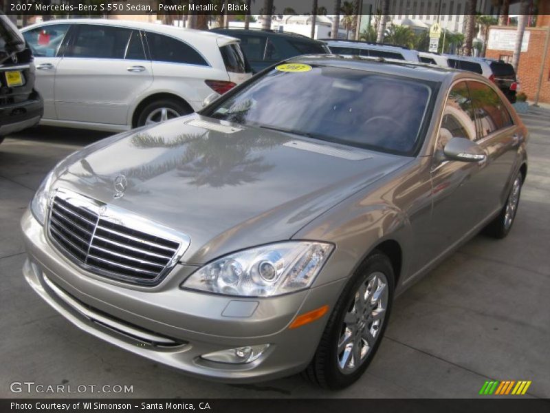 Pewter Metallic / Black 2007 Mercedes-Benz S 550 Sedan