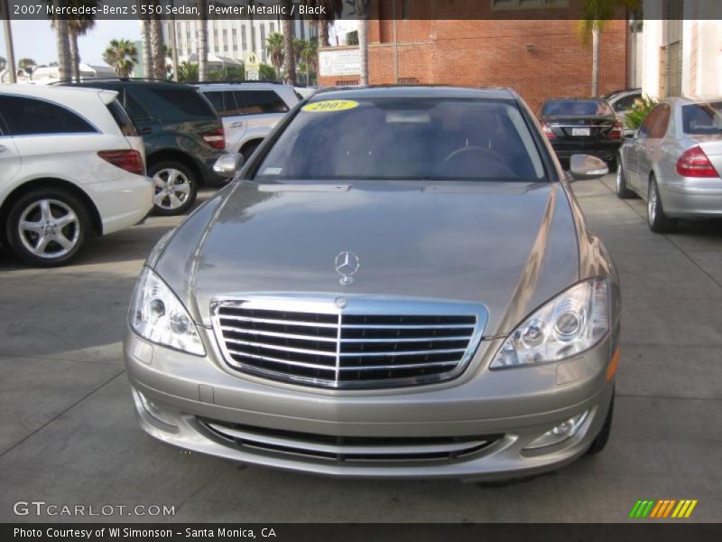 Pewter Metallic / Black 2007 Mercedes-Benz S 550 Sedan
