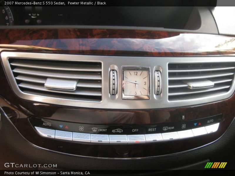 Pewter Metallic / Black 2007 Mercedes-Benz S 550 Sedan