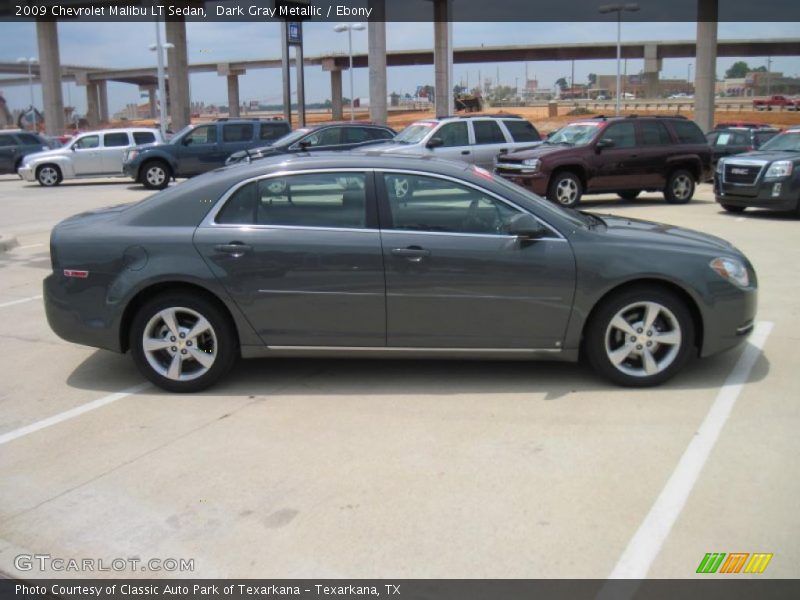 Dark Gray Metallic / Ebony 2009 Chevrolet Malibu LT Sedan