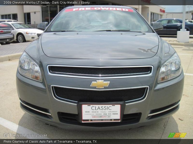 Dark Gray Metallic / Ebony 2009 Chevrolet Malibu LT Sedan