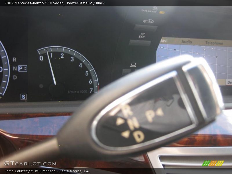 Pewter Metallic / Black 2007 Mercedes-Benz S 550 Sedan