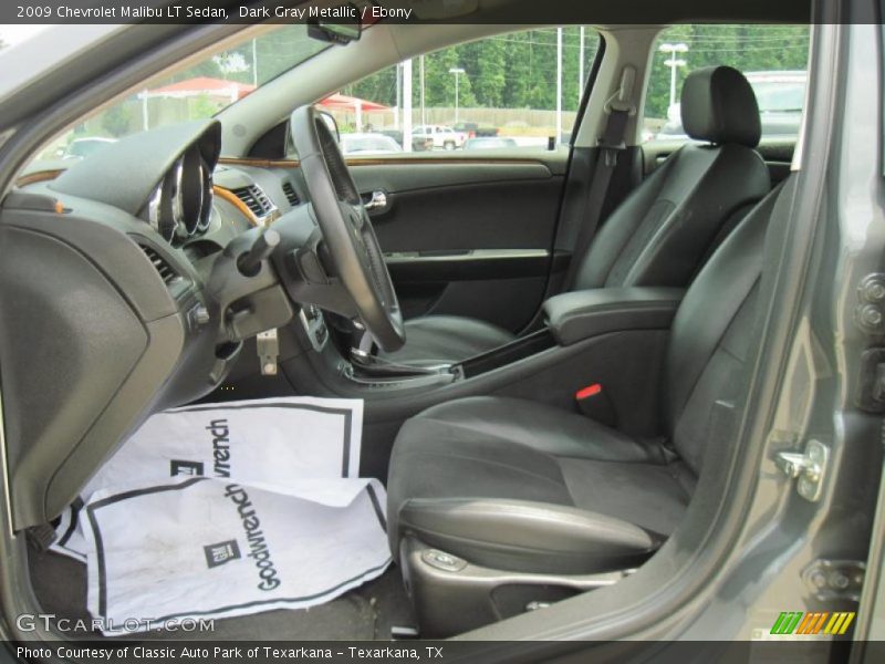 Dark Gray Metallic / Ebony 2009 Chevrolet Malibu LT Sedan