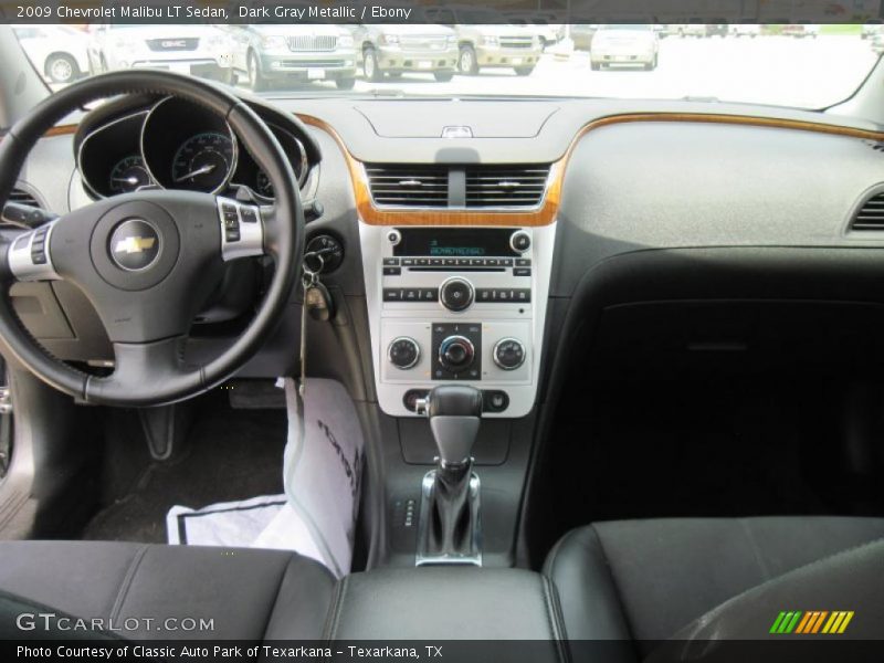 Dark Gray Metallic / Ebony 2009 Chevrolet Malibu LT Sedan