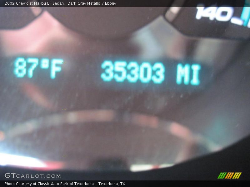 Dark Gray Metallic / Ebony 2009 Chevrolet Malibu LT Sedan