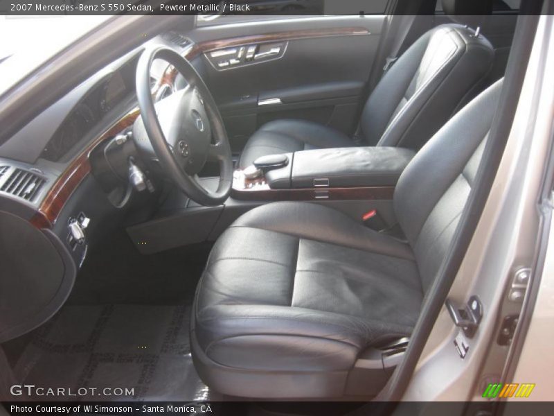 Pewter Metallic / Black 2007 Mercedes-Benz S 550 Sedan